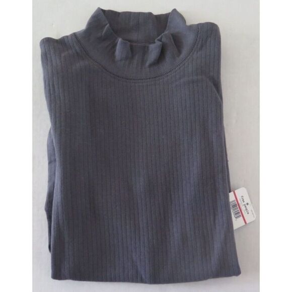 Free People OB889508 0052 Women's Sz XS Charcoal The Rickie Mock Neck L/S Top - Picture 5 of 5